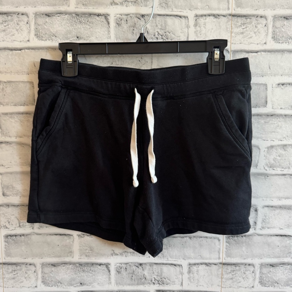 Women’s 32 Degrees black athletic pull on drawstring shorts Small